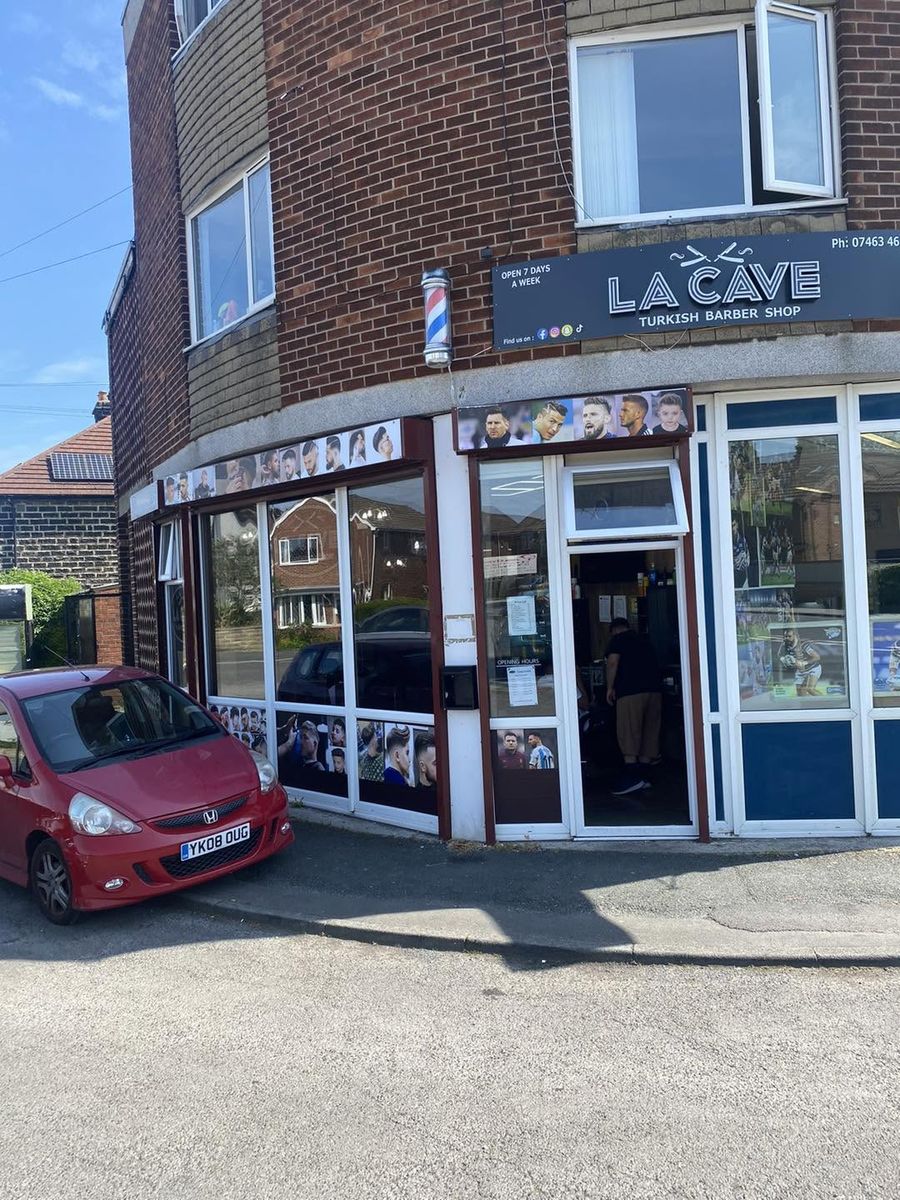 The La Cave shopfront on the corner of Butcher Hill