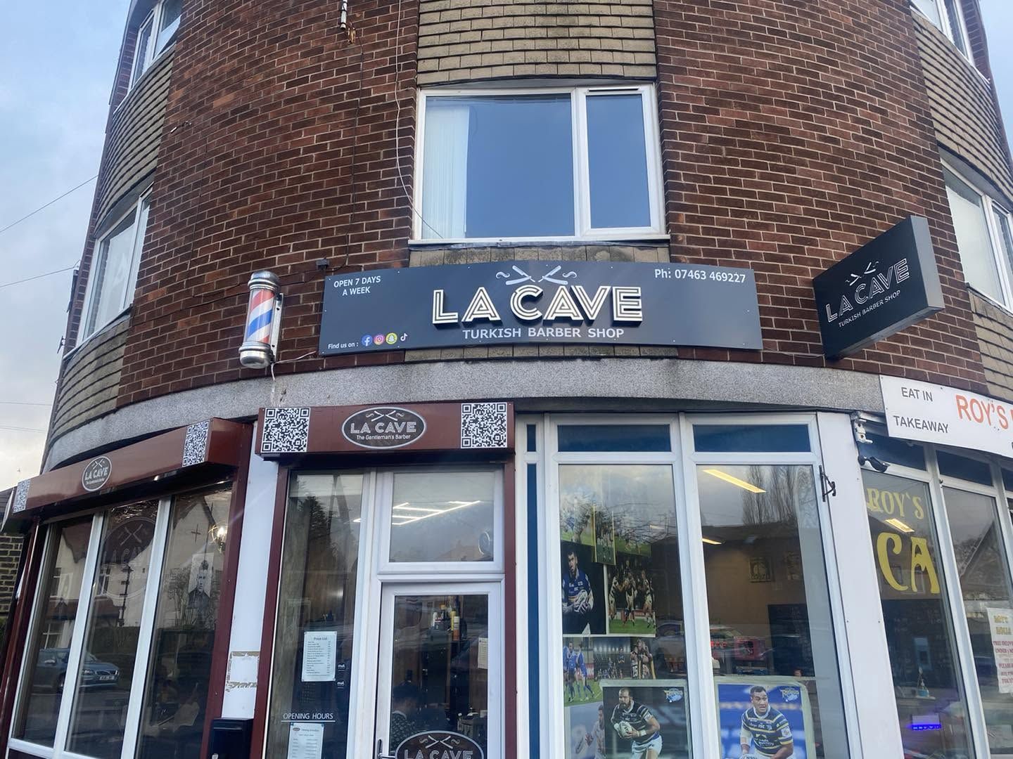The La Cave shopfront on Butcher Hill